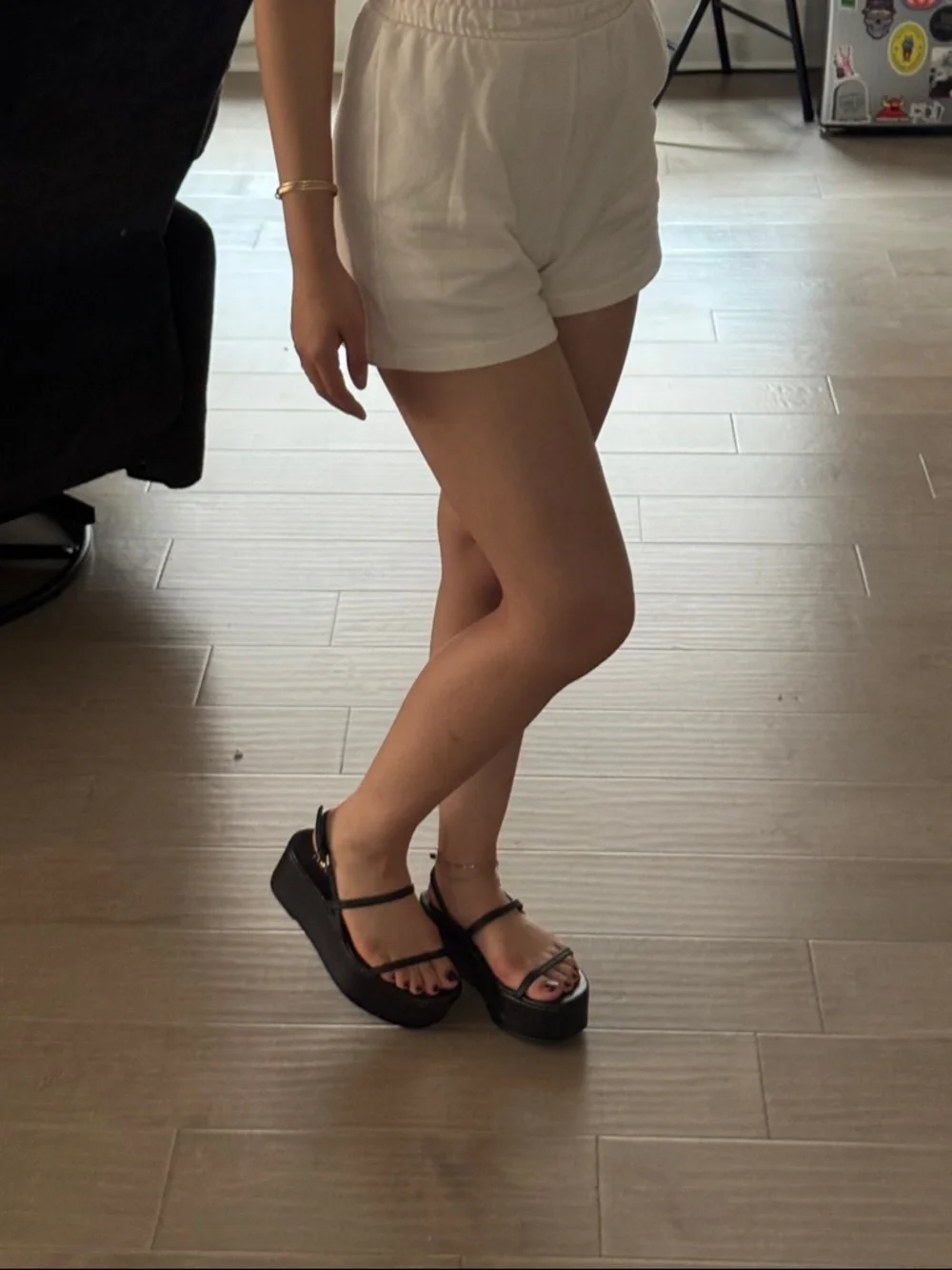 Zara Black Platform Strappy Sandals - Picture 4 of 5